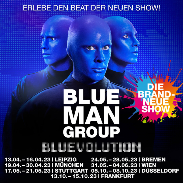 Blue Man Group 2023 quadrat © Live Nation Austria GmbH