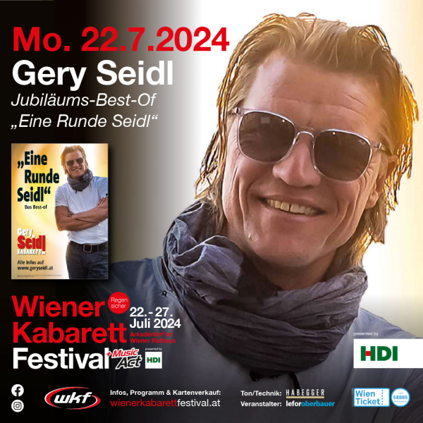 Gery Seidl Wiener Kabarettfestival 2024 1080x1080 © Lefor Oberbauer GmbH